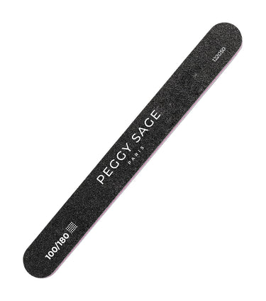 Lima de uñas negra 2 caras lavable 100/180