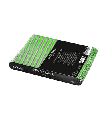 Limas de uñas negras 2 caras lavables 100/180 - lote de 30 unidades