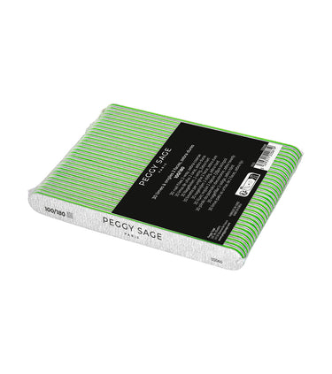 Limas de uñas cebra 2 caras lavables 100/180 - lote de 30 unidades