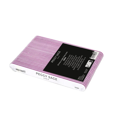 Limas de uñas blancas 2 caras lavables 100/100 - lote de 30 unidades