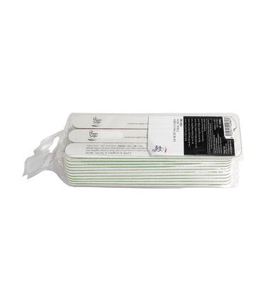 Limas de uñas blancas 2 caras lavables 100/180 - lote de 30 unidades