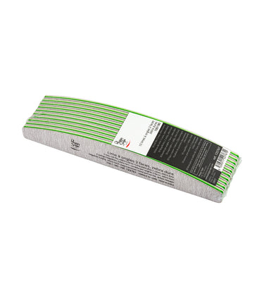 10 limas de uñas 2 caras, zebra duras 100/180