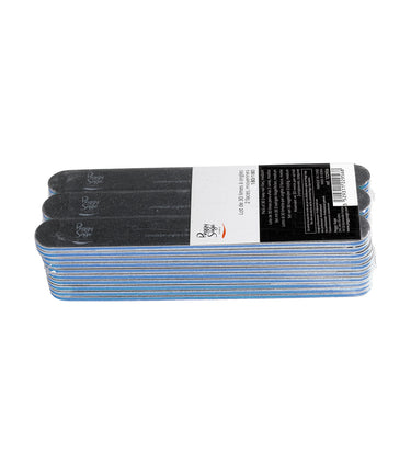 Limas de uñas negras 2 caras lavables 180/180 - lote de 30 unidades