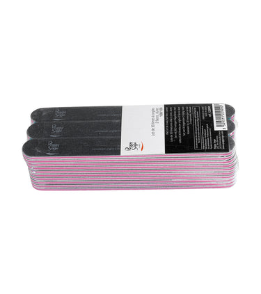 Limas de uñas negras 2 caras lavables 100/100 - lote de 30 unidades