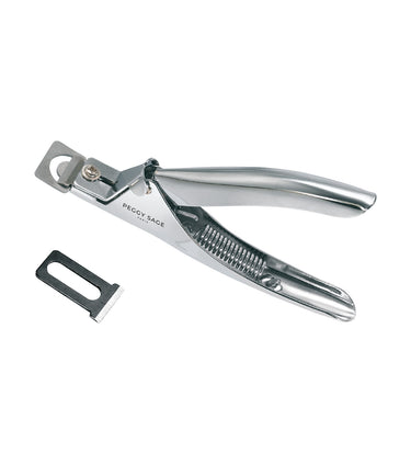 Pinza guillotina para cápsulas