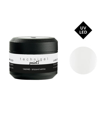 Gel de color UV/LED Technigel Color It Paint - blizzard white