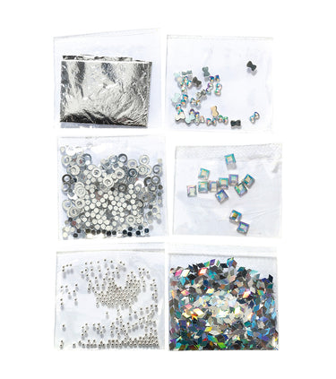 Mini kit nail art - argent