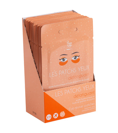 Expositor 15 x 2 parches de ojos antifatiga